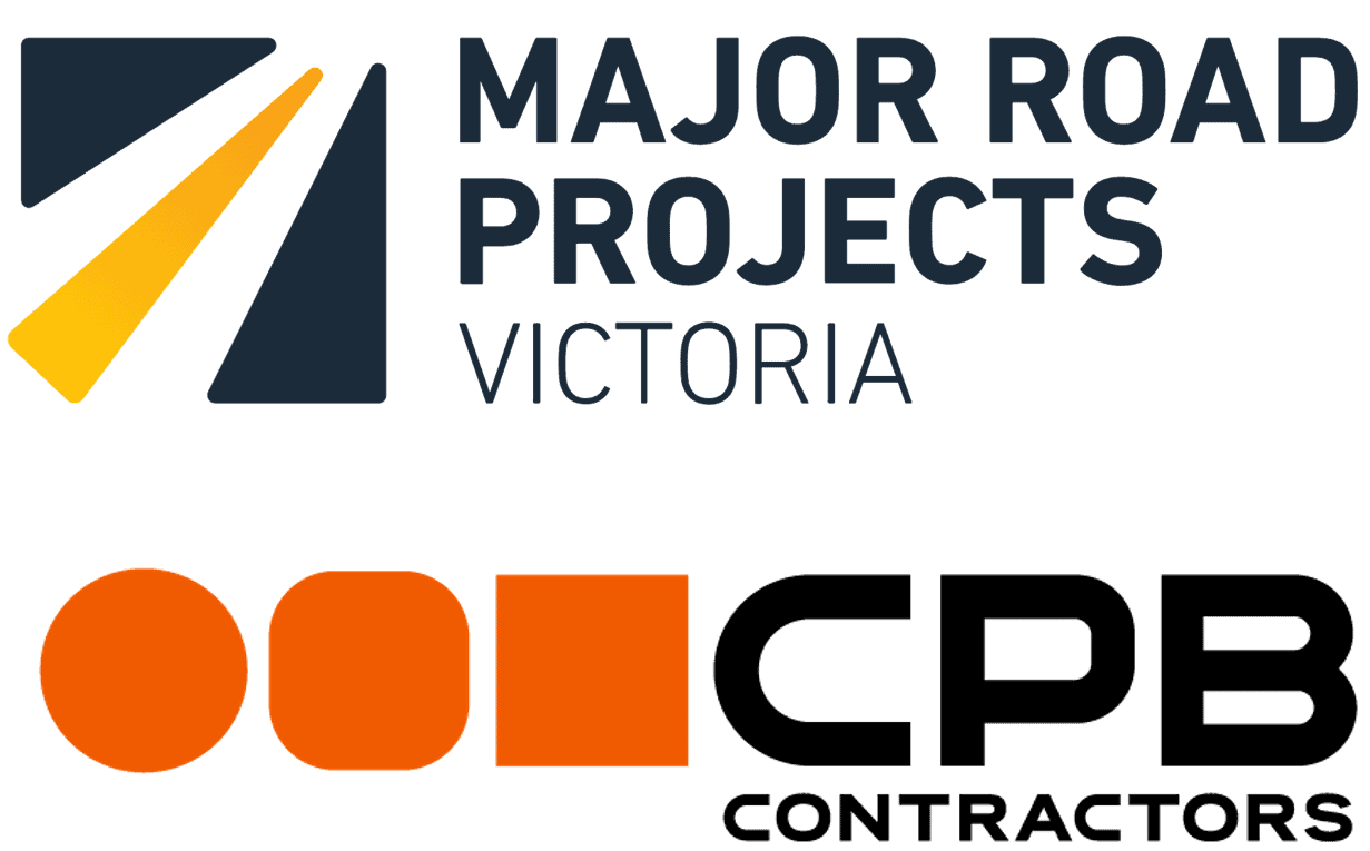 Logo for Major Road Projects Victoria, CPB Contractors