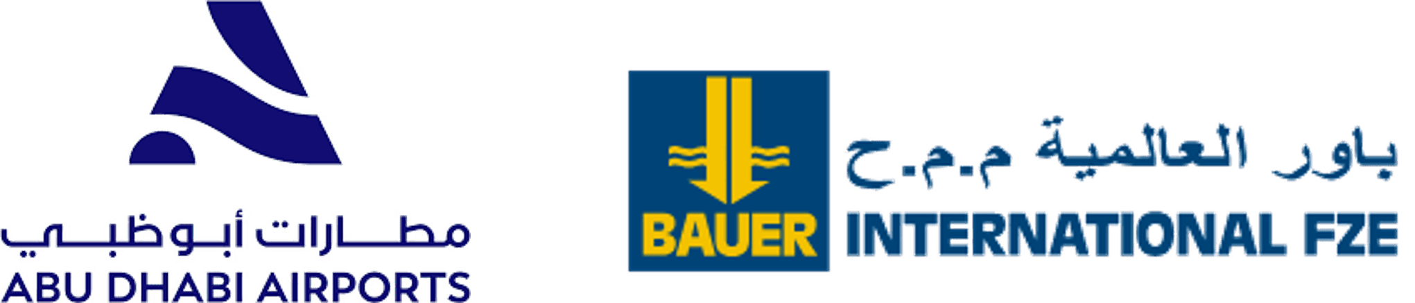 Logo for Abu Dhabi Airports Company, Bauer